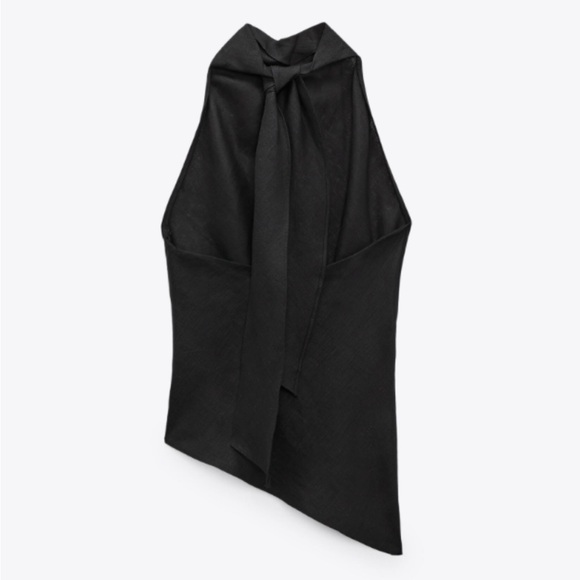 zara linen halter top - Picture 2 of 2